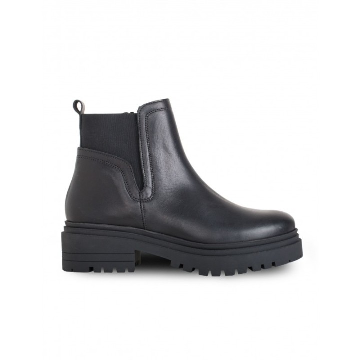 Botines Piel Tacon Track PERA LIMONERA