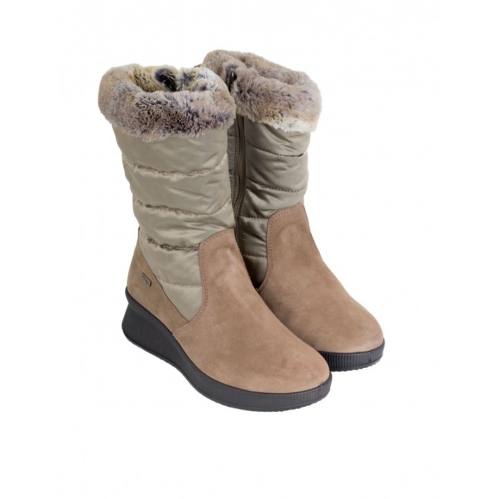 Botas Pelo Acolchadas Impermeables Taupe IMAC