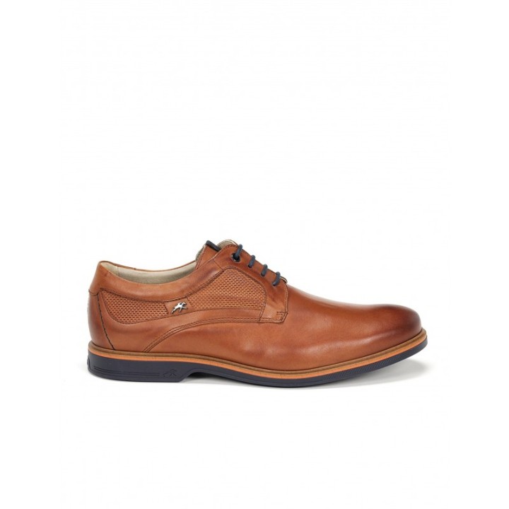 FLUCHOS Zapatos Casual Piel Cordones Marrones