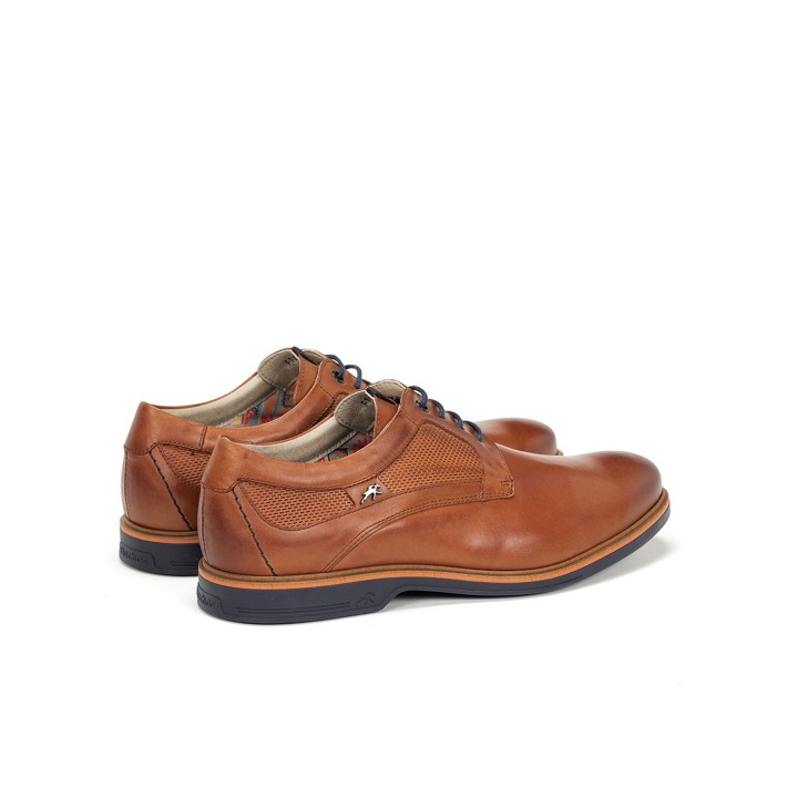FLUCHOS Zapatos Casual Piel Cordones Marrones
