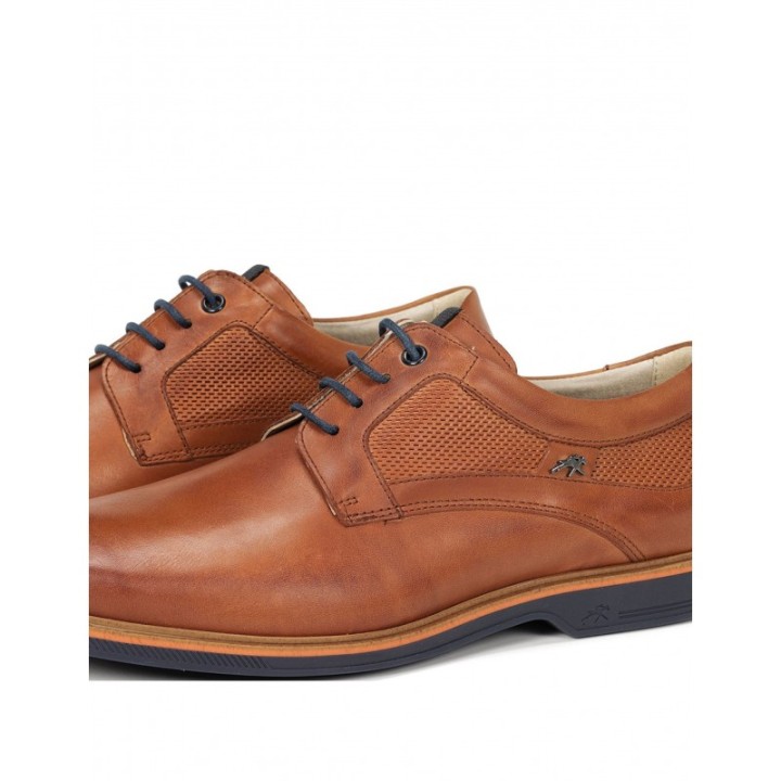 FLUCHOS Zapatos Casual Piel Cordones Marrones