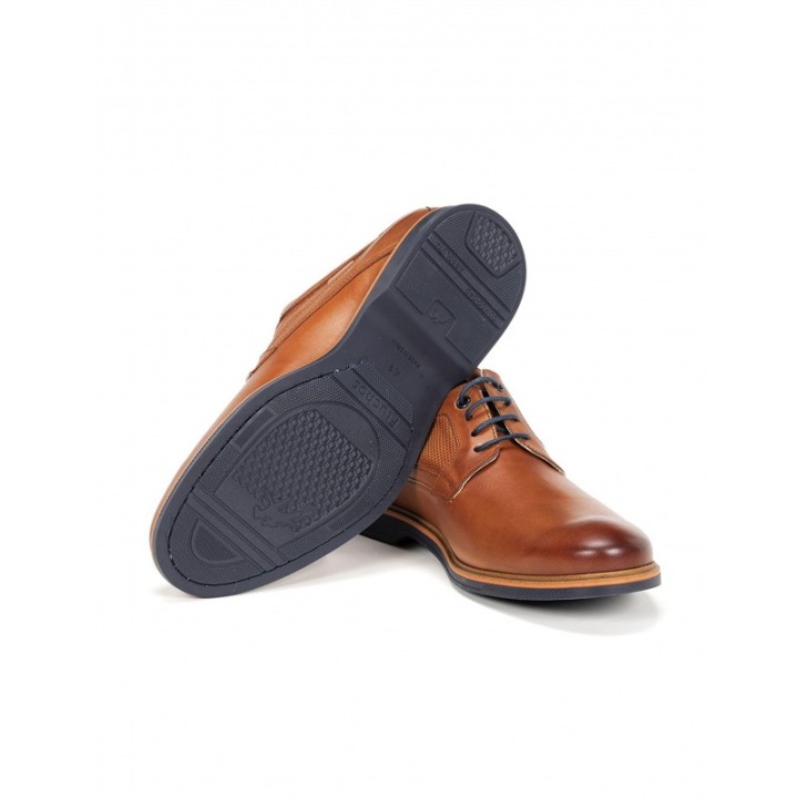 FLUCHOS Zapatos Casual Piel Cordones Marrones