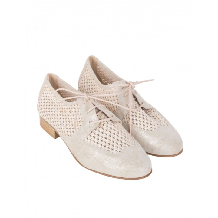 Blucher Trenzado Beige SALONISSIMOS