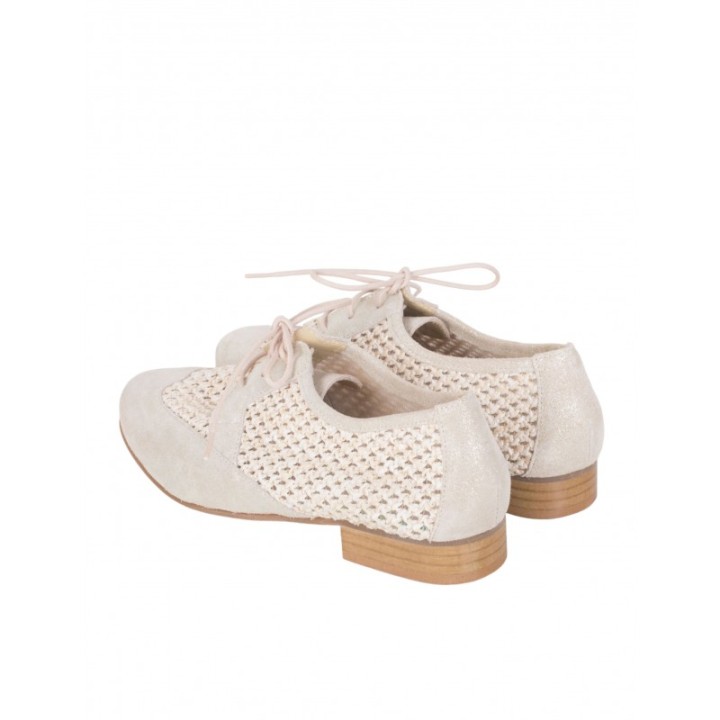 Blucher Trenzado Beige SALONISSIMOS