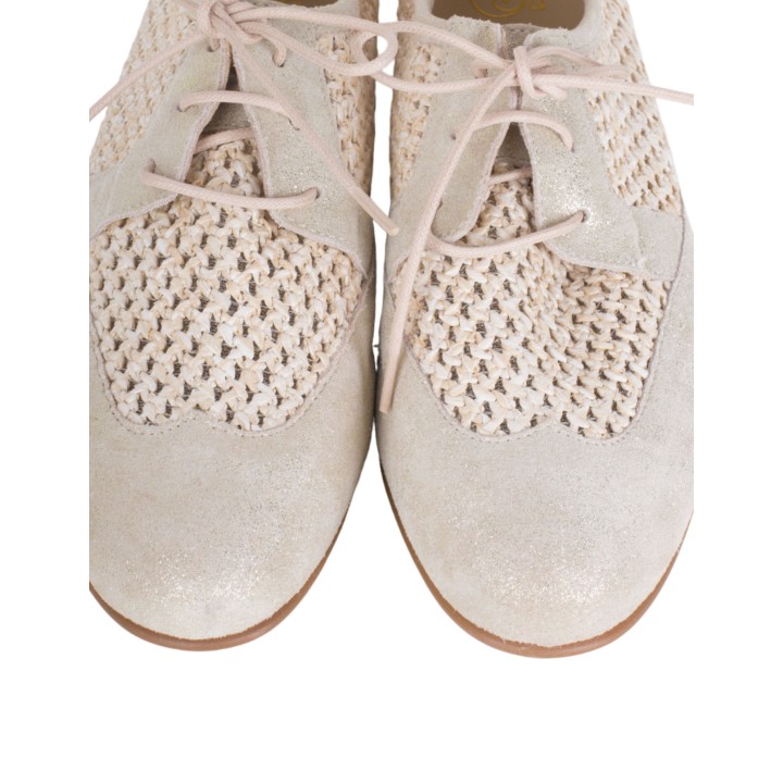 Blucher Trenzado Beige SALONISSIMOS