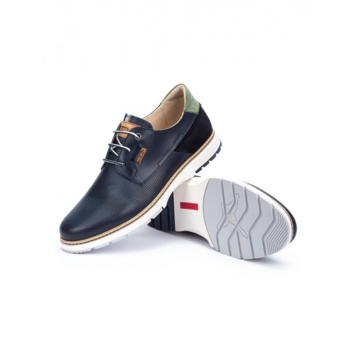 Zapatos Blucher Piel PIKOLINOS Azules
