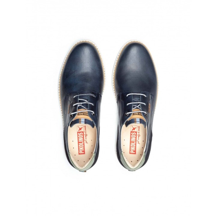 Zapatos Blucher Piel PIKOLINOS Azules