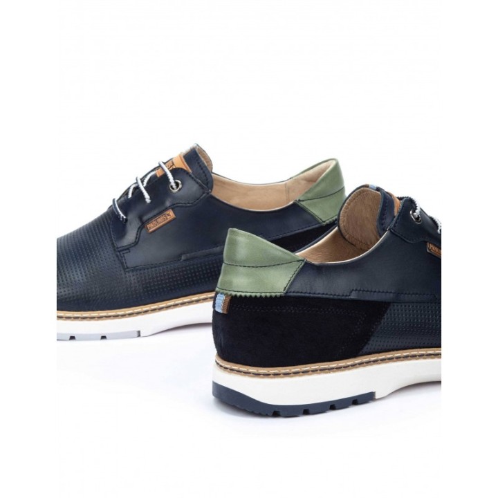 Zapatos Blucher Piel PIKOLINOS Azules
