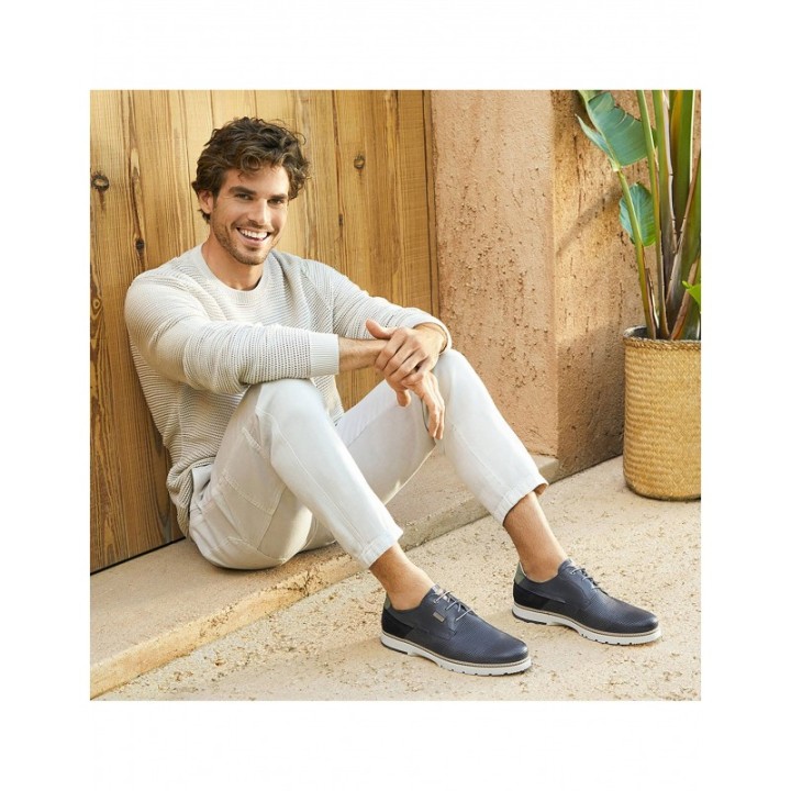 Zapatos Blucher Piel PIKOLINOS Azules