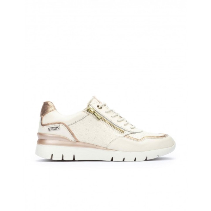 Zapatillas Blancas Relieve Floral PIKOLINOS