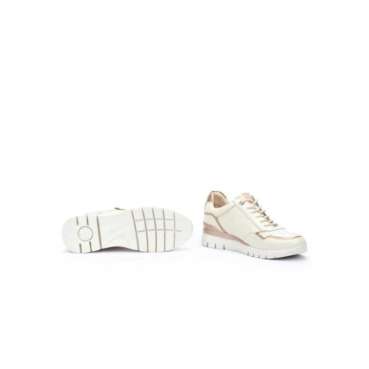 Zapatillas Blancas Relieve Floral PIKOLINOS