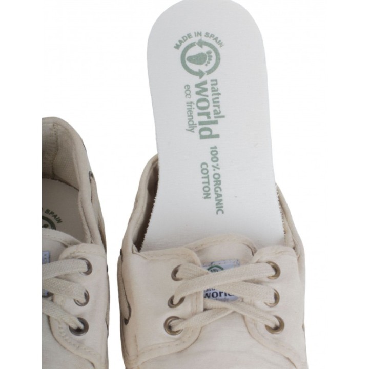 Zapatillas Nauticas Beige NATURAL WORLD