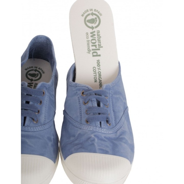 Zapatillas Lona Puntera Azules NATURAL WORLD