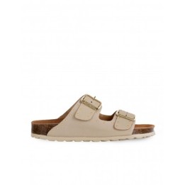 AUTENTI Sandalias Bio Hebillas Tachuelas Beige