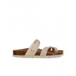 Sandalias Bio Dedo Hebilla Beige AUTENTI