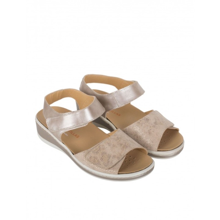 Sandalias Velcro Beige DOCTOR CUTILLAS
