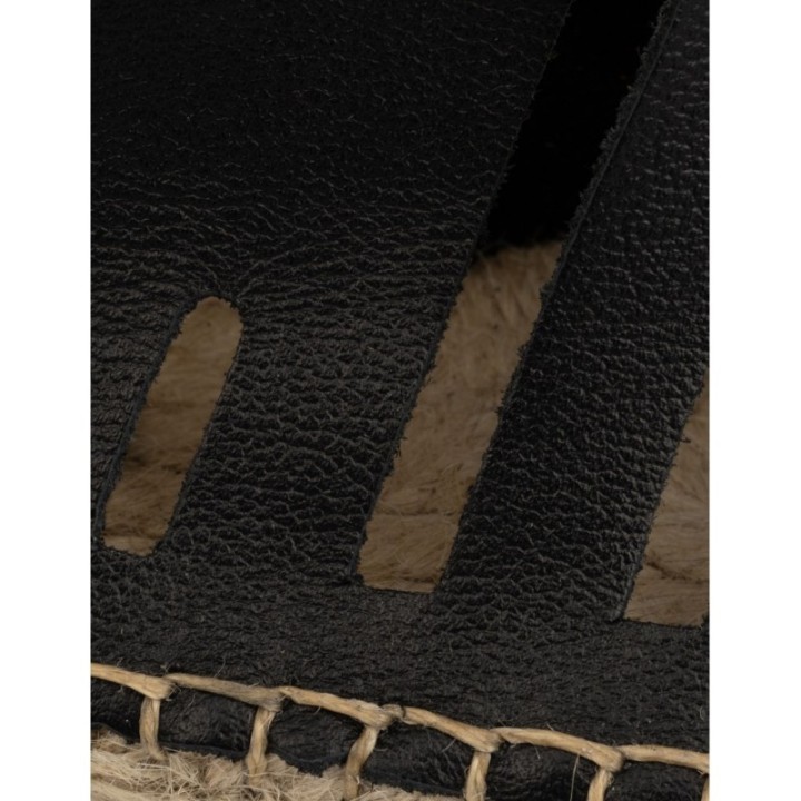 Sandalias Esparto Cangrejeras Negras PERA LIMONERA