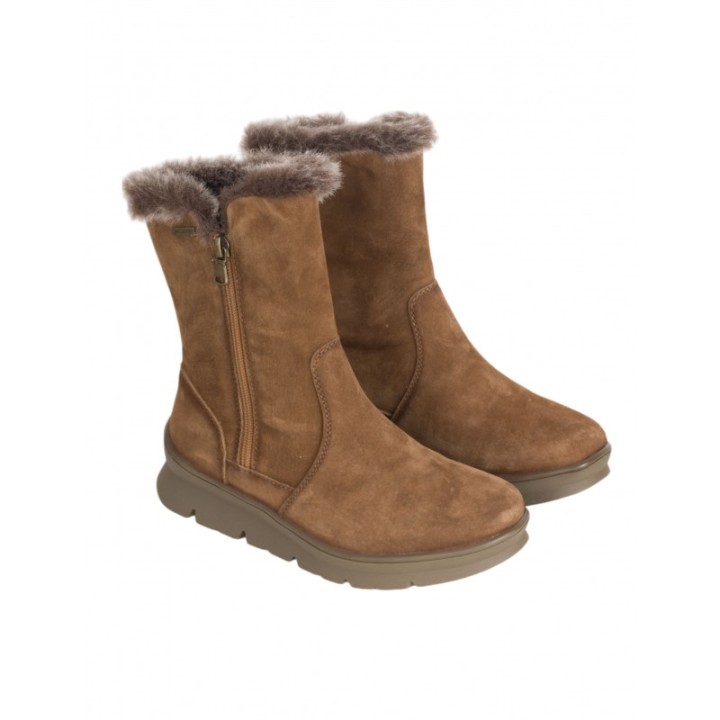 Botas Impermeables Marrones Cremallera