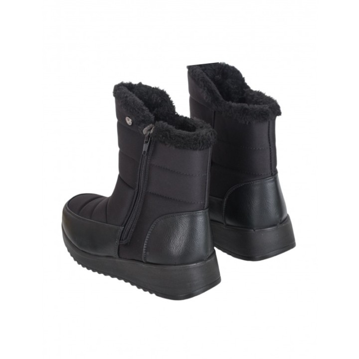 Botas Pelo Acolchadas Negras AMARPIES