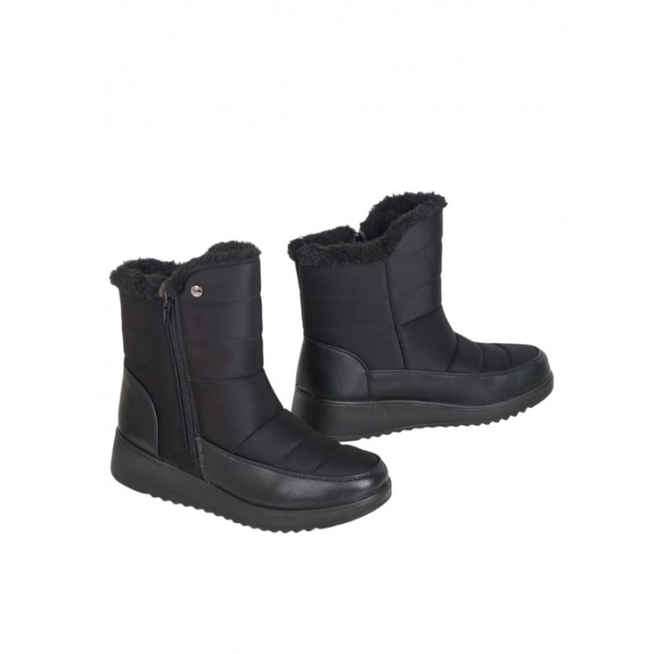 Botas Pelo Acolchadas Negras AMARPIES