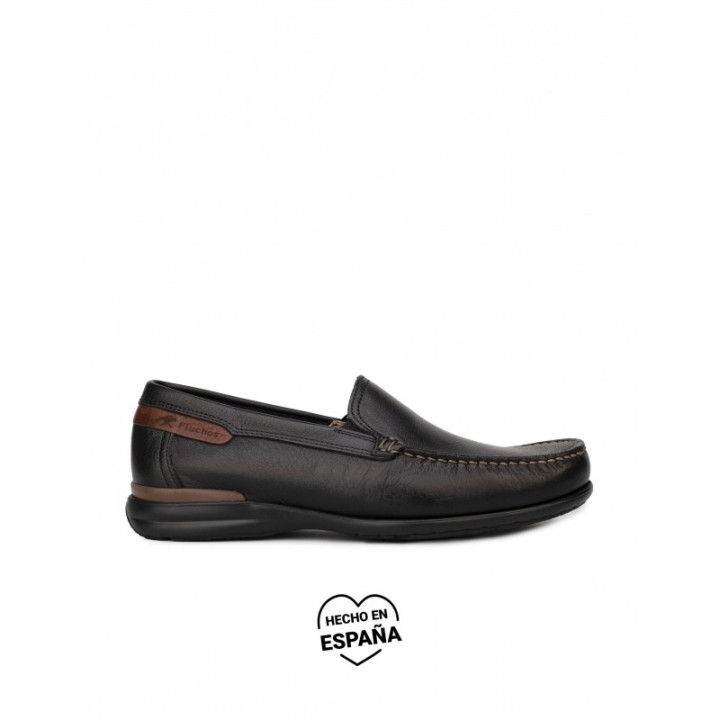 FLUCHOS Mocasines Piel Negros