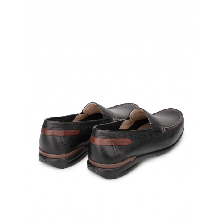 FLUCHOS Mocasines Piel Negros