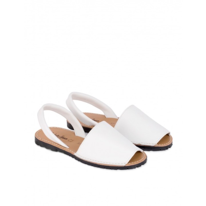 Sandalias Menorquinas Piel Blanco