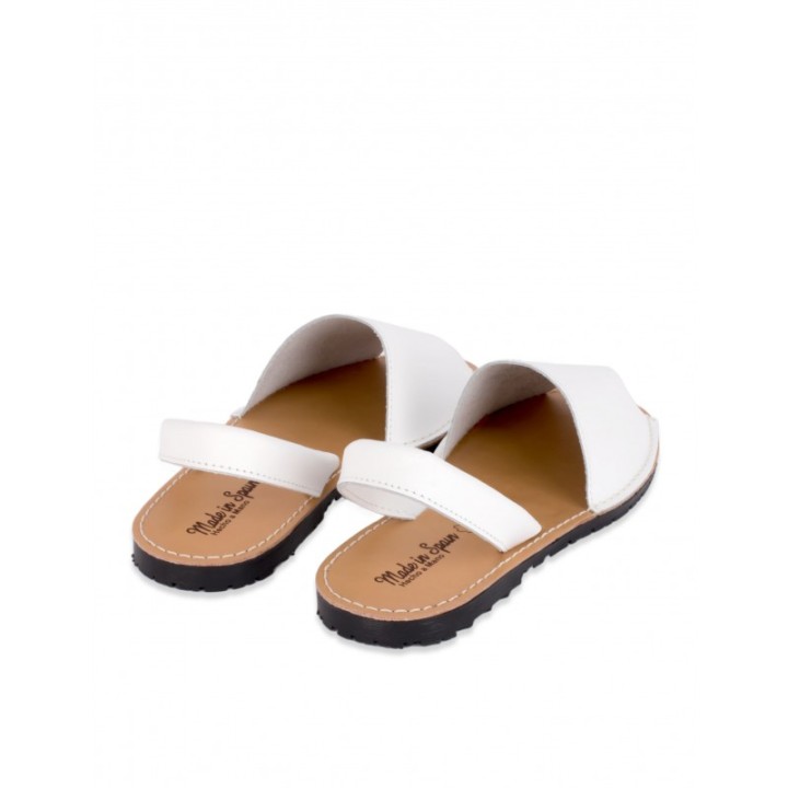 Sandalias Menorquinas Piel Blanco