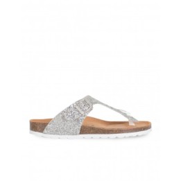 AUTENTI Sandalias Bio Glitter Plata