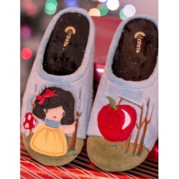 COSTA Zapatillas Blancanieves Bordado