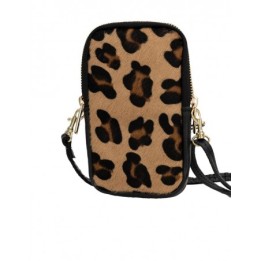 Funda Movil Colgar Piel Leopardo