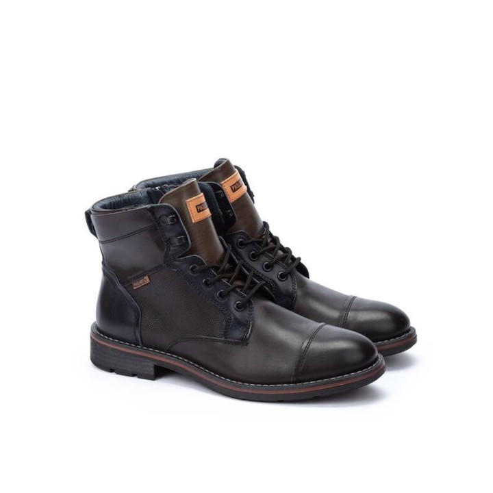 PIKOLINOS Botas Militares Piel Negras