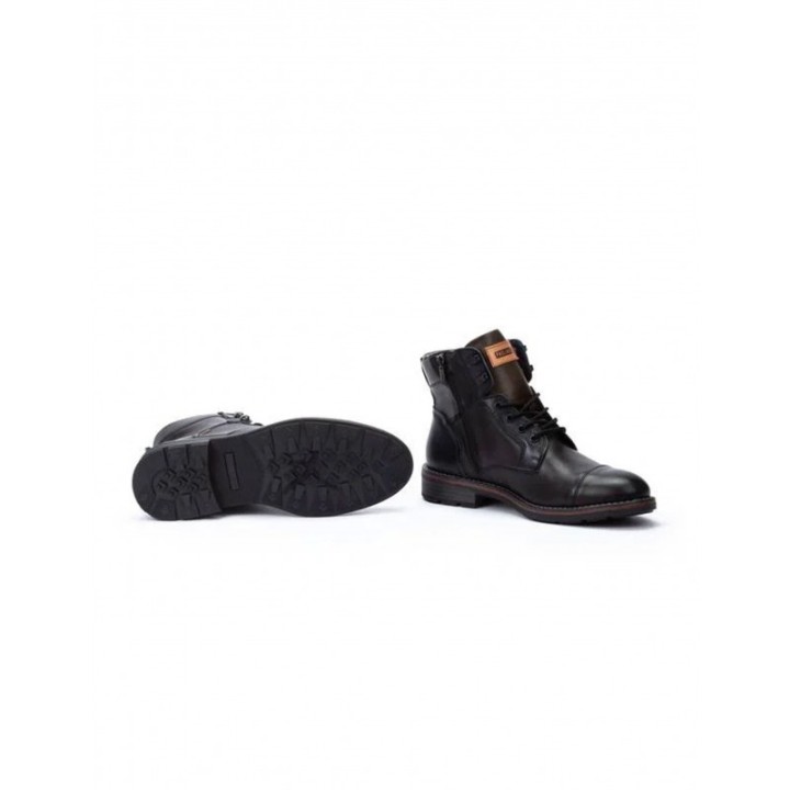 PIKOLINOS Botas Militares Piel Negras
