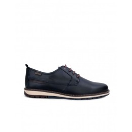 PIKOLINOS Zapatos Piel Azul Cordones Burdeos