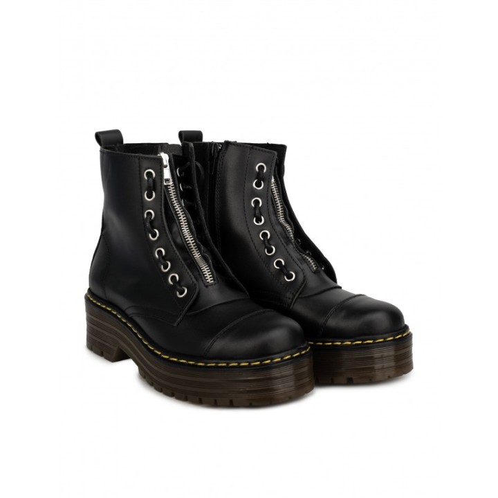 Botas Militares Plataforma Cremallera PERA LIMONERA