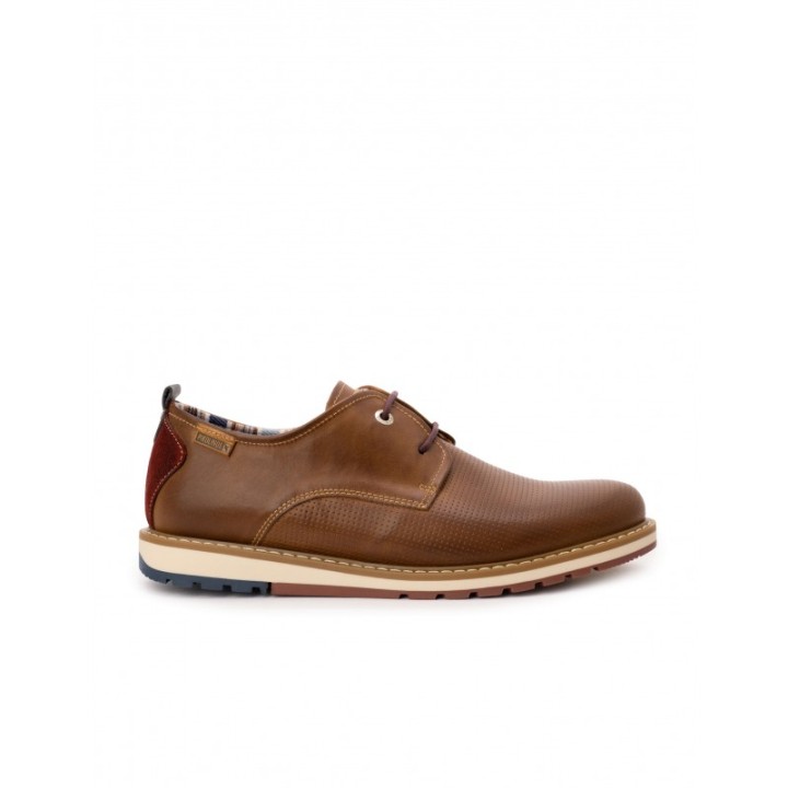 PIKOLINOS Zapatos Sport Cordones Piel Marron