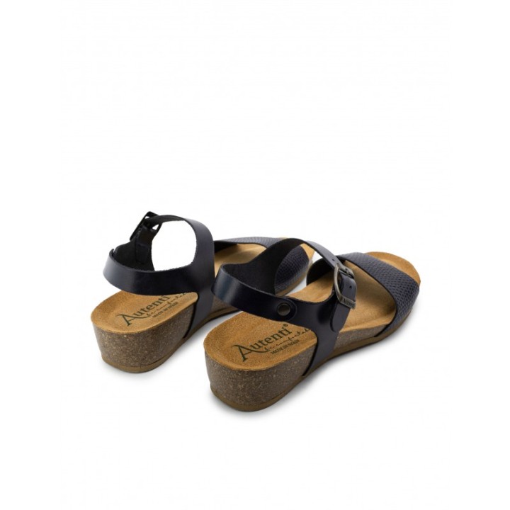 AUTENTI Sandalias Cuna Bio Azul Marino