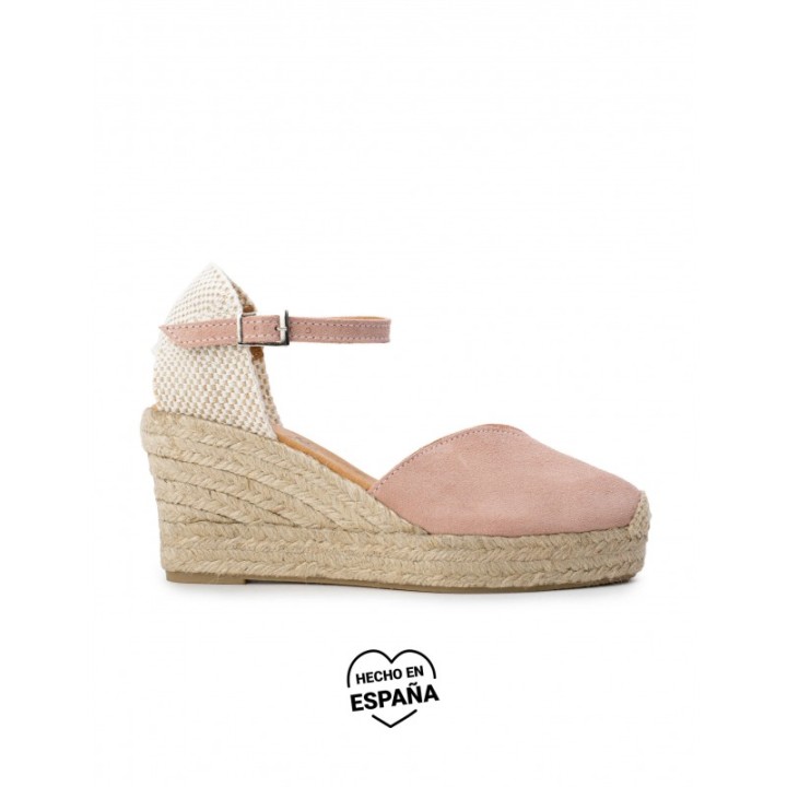 Alpargatas Cuna Escote Pico Nude PERA LIMONERA
