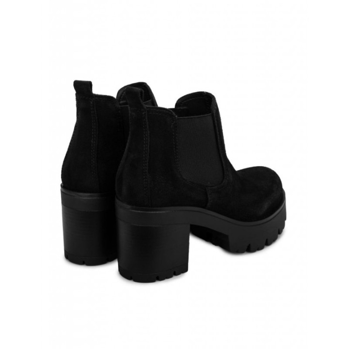 Botines Chelsea Tacon Plataforma PERA LIMONERA