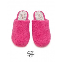 VULLADI Zapatillas Casa Toalla Fucsia