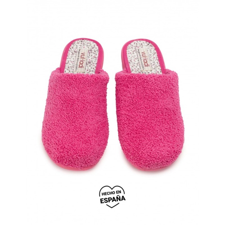 VULLADI Zapatillas Casa Toalla Fucsia