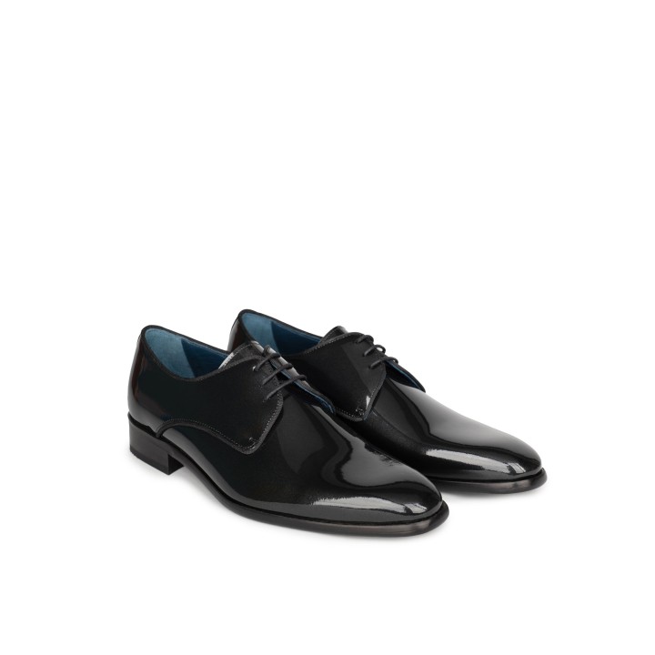 Zapatos Vestir Negros Charol Destellos Hombre