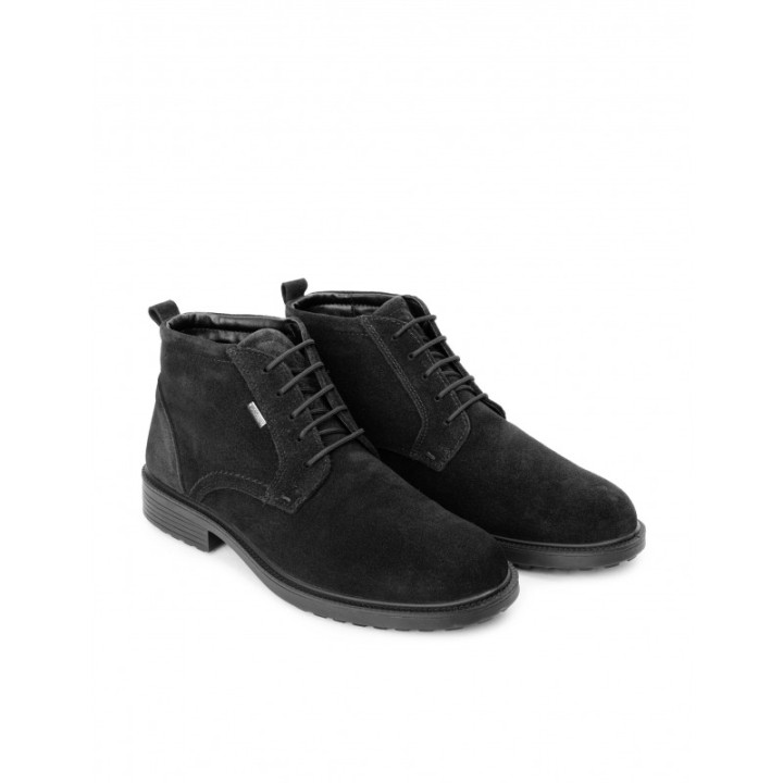 Botines Impermeables Ante Negro