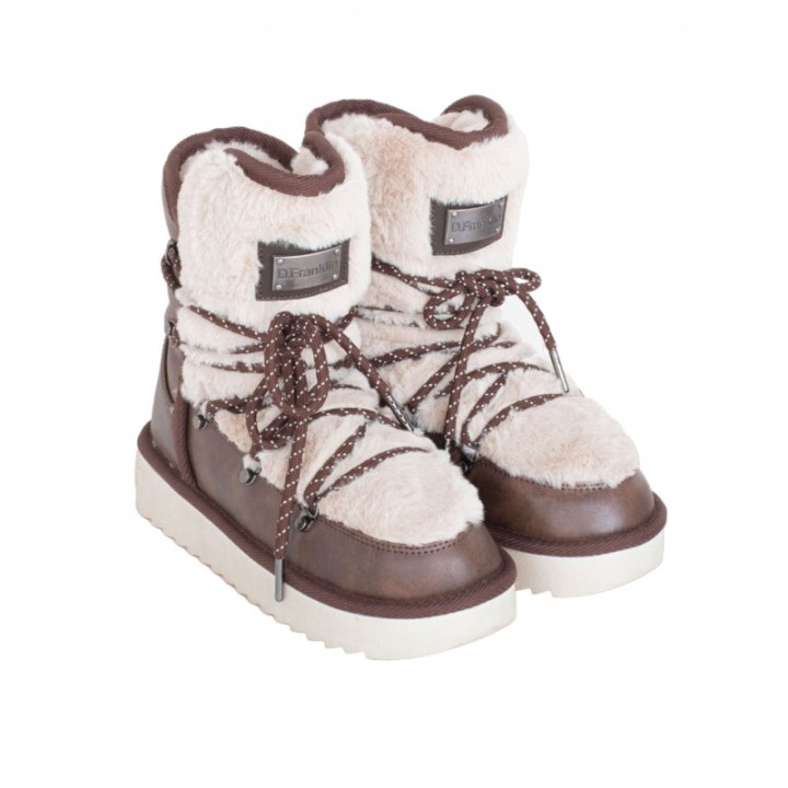 Botas Australianas Cordones Cuero Pelo