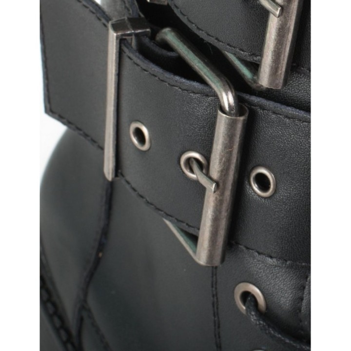 Botas Militares Cana Alta Hebillas