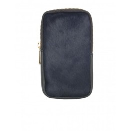 Funda Movil Colgar Piel Azul Marino