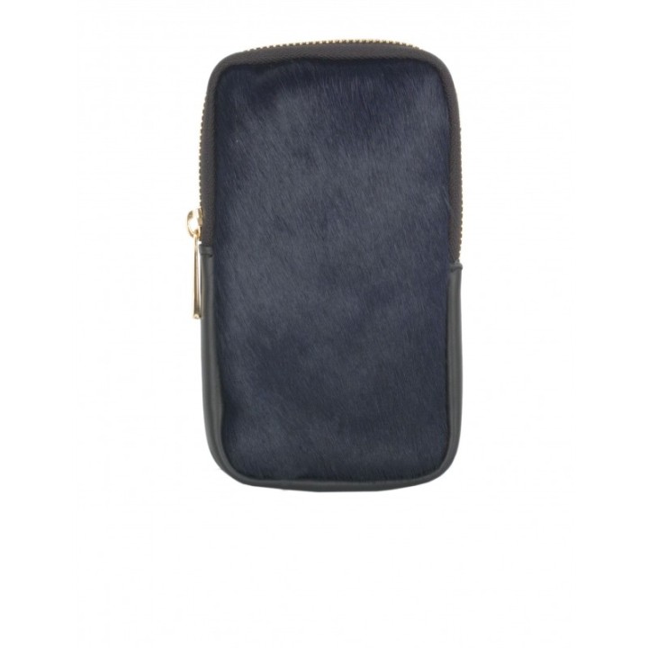 Funda Movil Colgar Piel Azul Marino