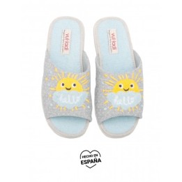 VULLADI Zapatillas Puntera Abierta Sol