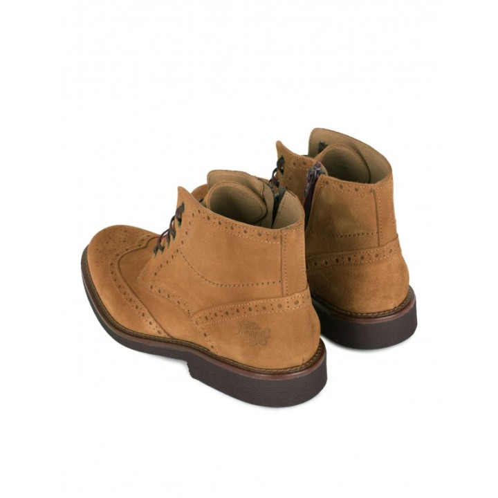 Botas Cordones Serraje Cuero PERA LIMONERA