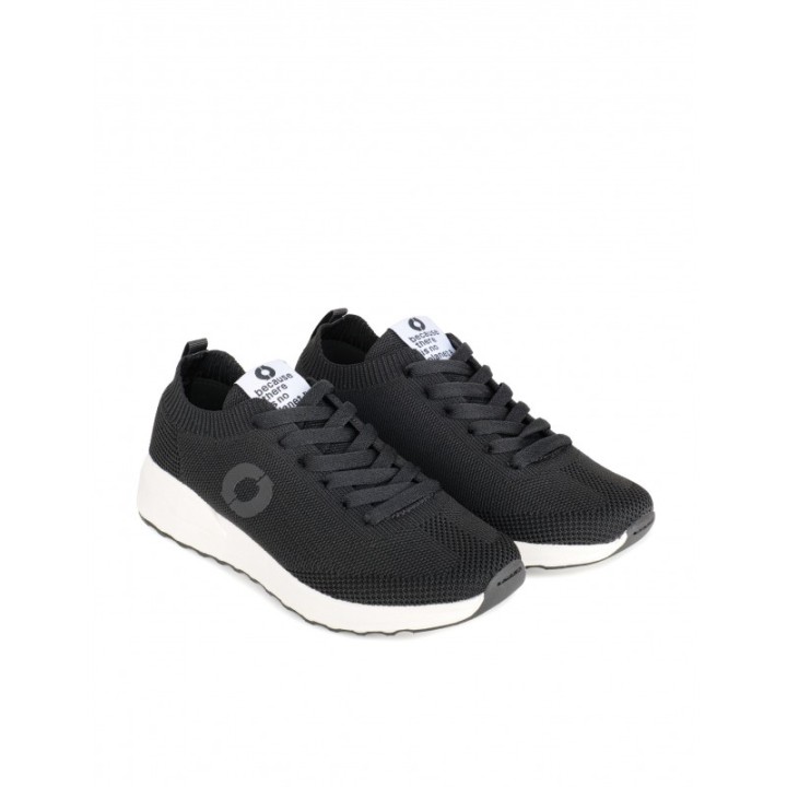 ECOALF Zapatillas Recicladas Calcetin Negras